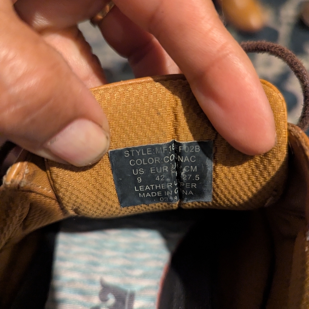Peter Millar Men's Tan Brogue Oxfords - Picture 7 of 7